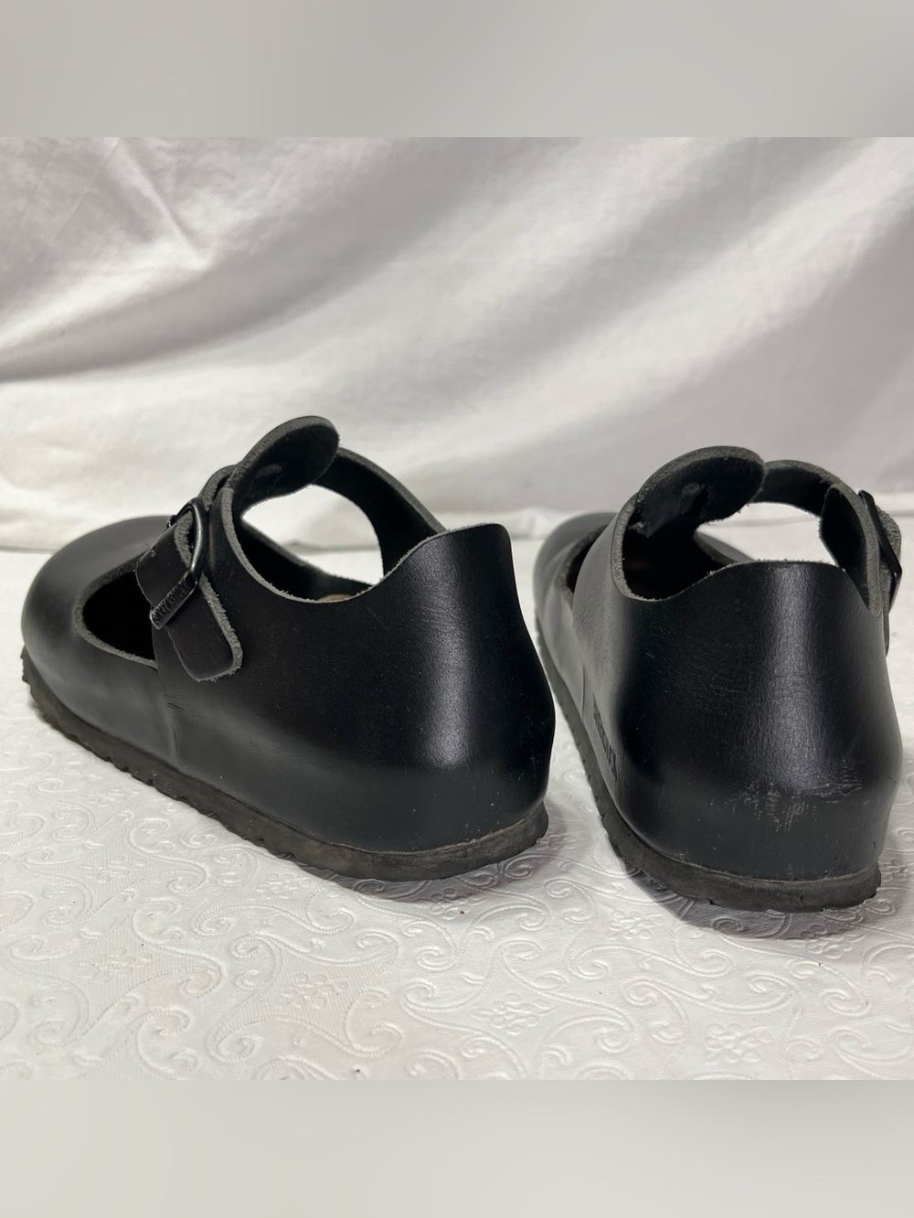 Birkenstock Paris Mary Jane Shoes Black Leather Womens EU 35 Classic German Clog - Picture 7 of 16